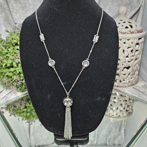 LOFT Silver Tassel Necklace - NEW